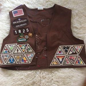 Girl Scout Brownie Vest size M